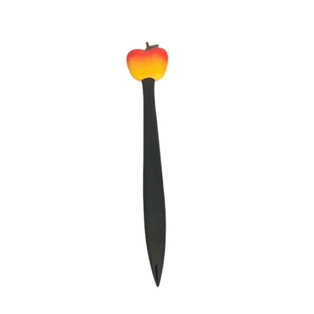 Hand-Painted Red Apple Letter Opener